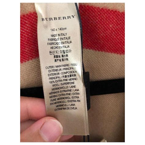 etiqueta burberry original